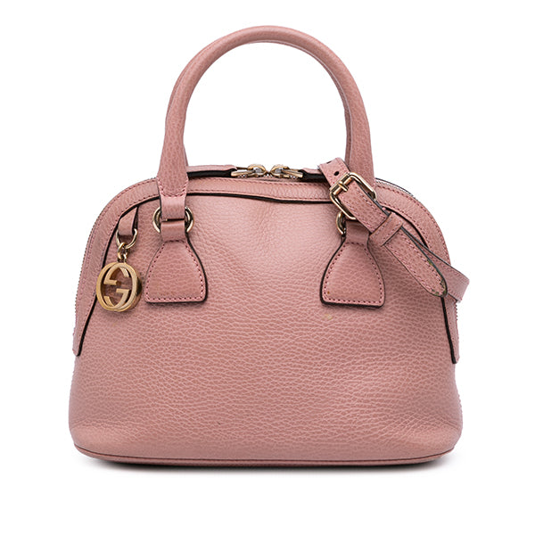 Mini Leather GG Charm Dome Satchel
