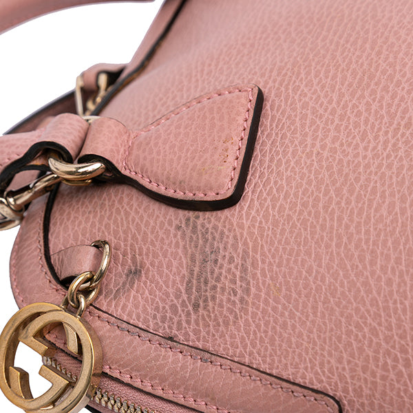 Mini Leather GG Charm Dome Satchel