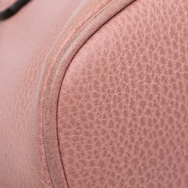 Mini Leather GG Charm Dome Satchel