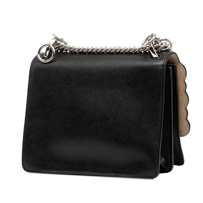 Mini Scalloped Leather and Pearls Kan I Crossbody