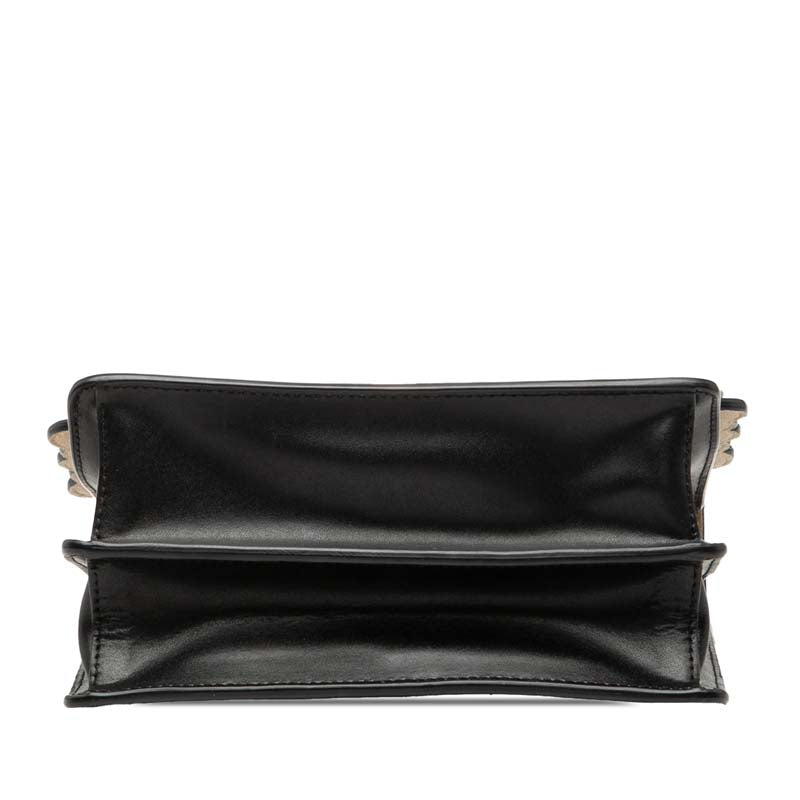 Mini Scalloped Leather and Pearls Kan I Crossbody