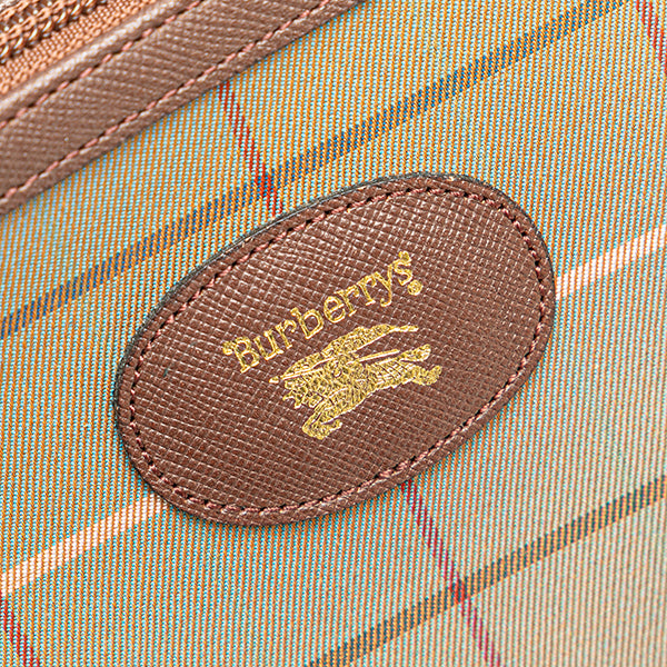 Vintage Check Canvas Wristlet Clutch