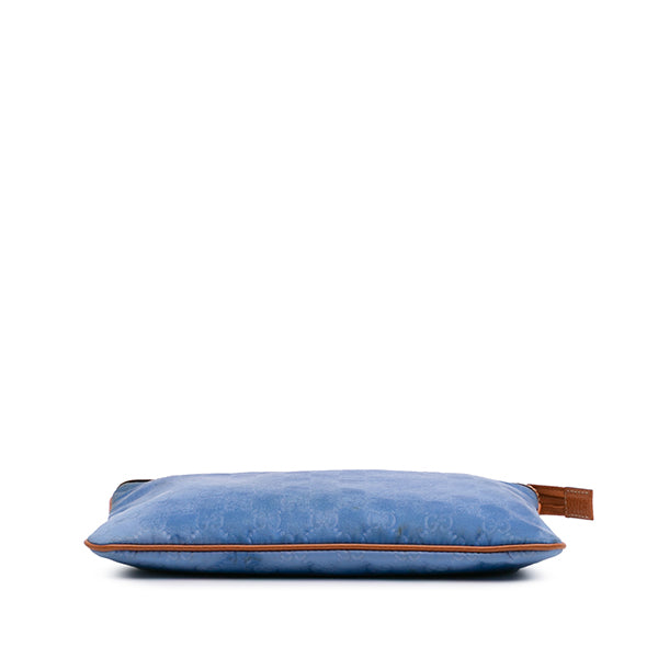 GG Nylon Top Zip Clutch