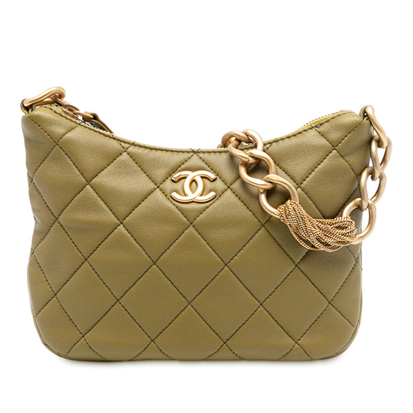 Paris-Dakar Quilted Mixed Chain Hobo
