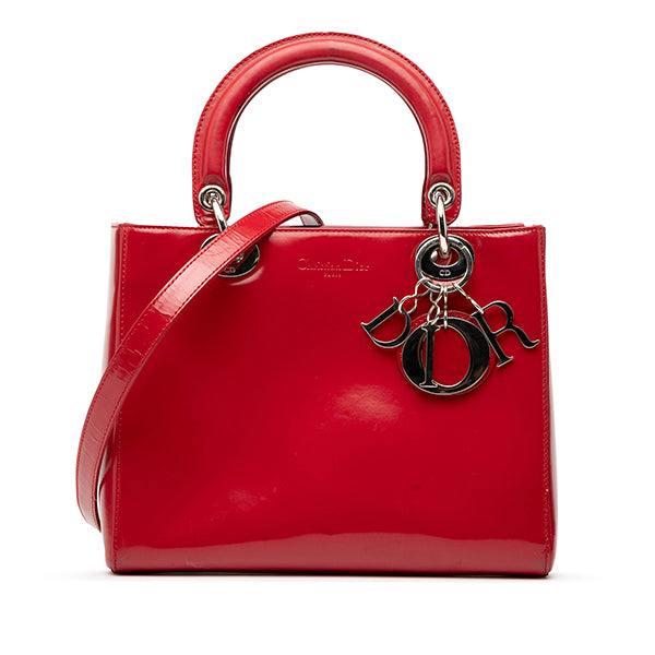 Medium Patent Leather Lady Dior