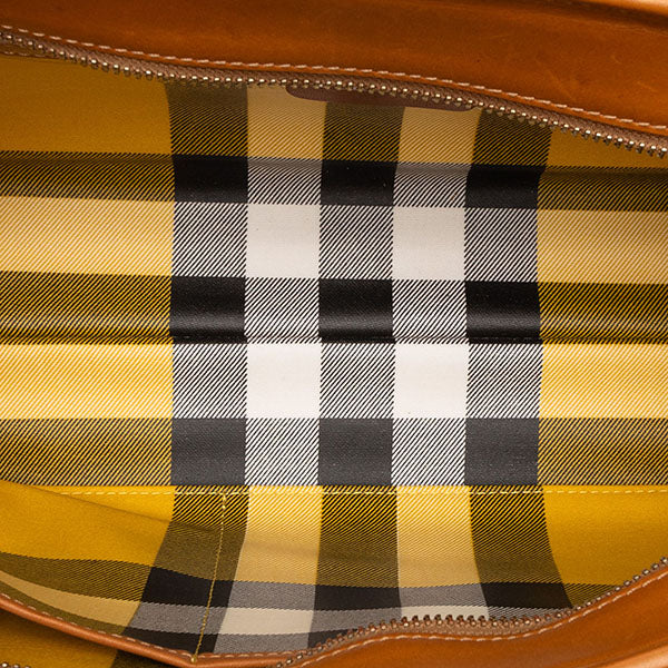 Straw and Leather Handbag