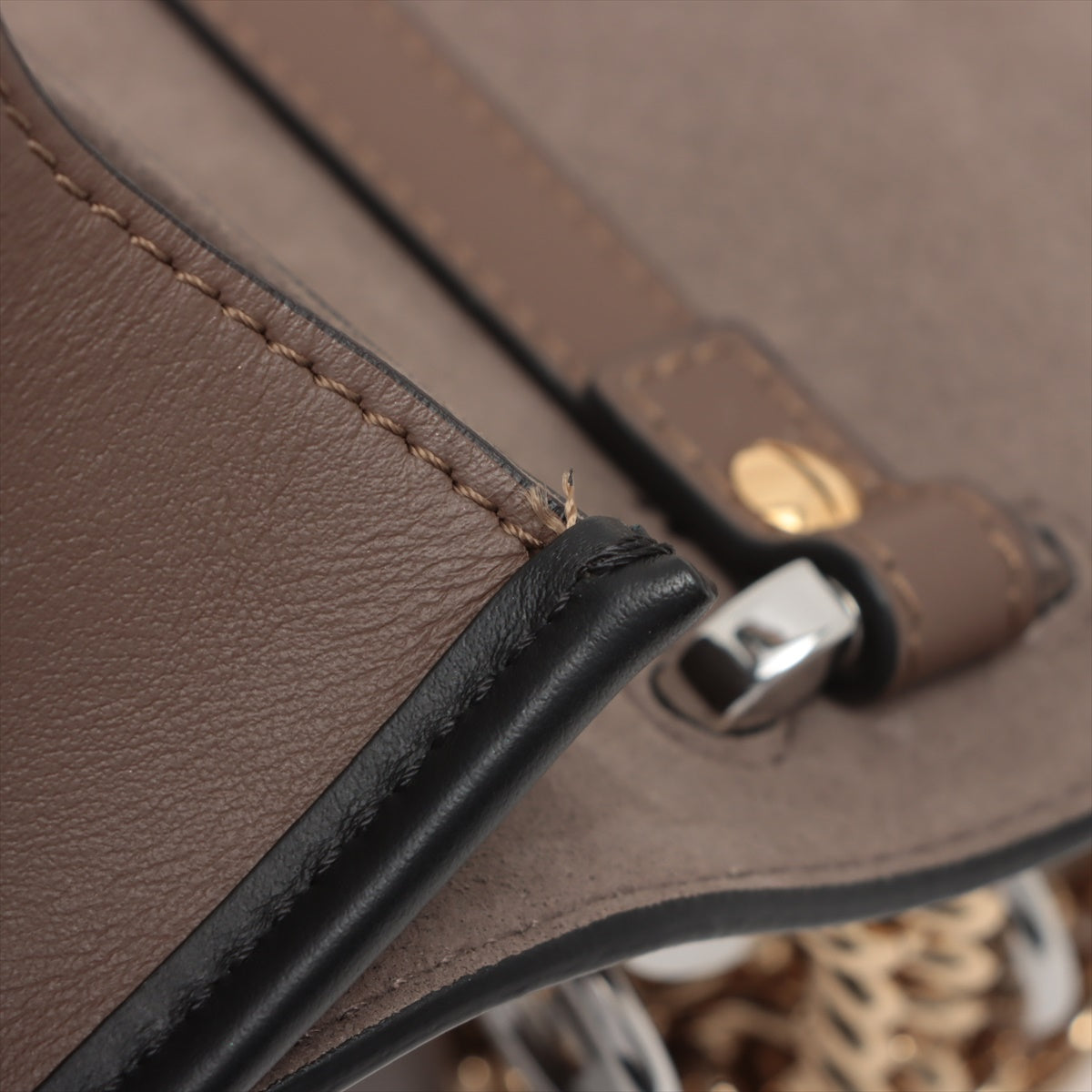 Kan I F Fendi Leather Bag