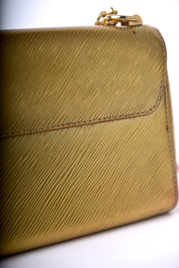 Epi Leather Love Lock Twist Shoulder Bag