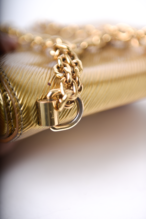 Epi Leather Love Lock Twist Shoulder Bag