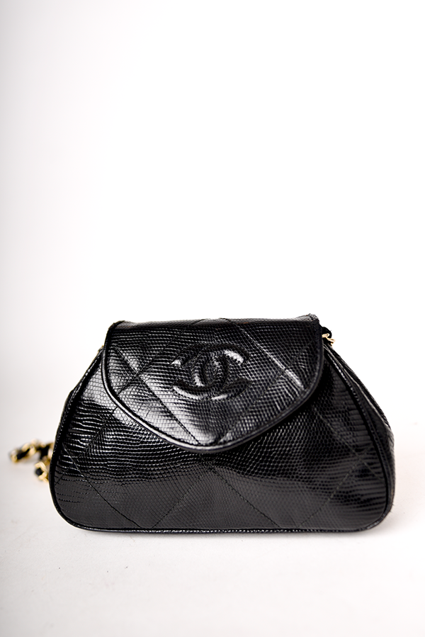 Vintage Crossbody Lizard Bag