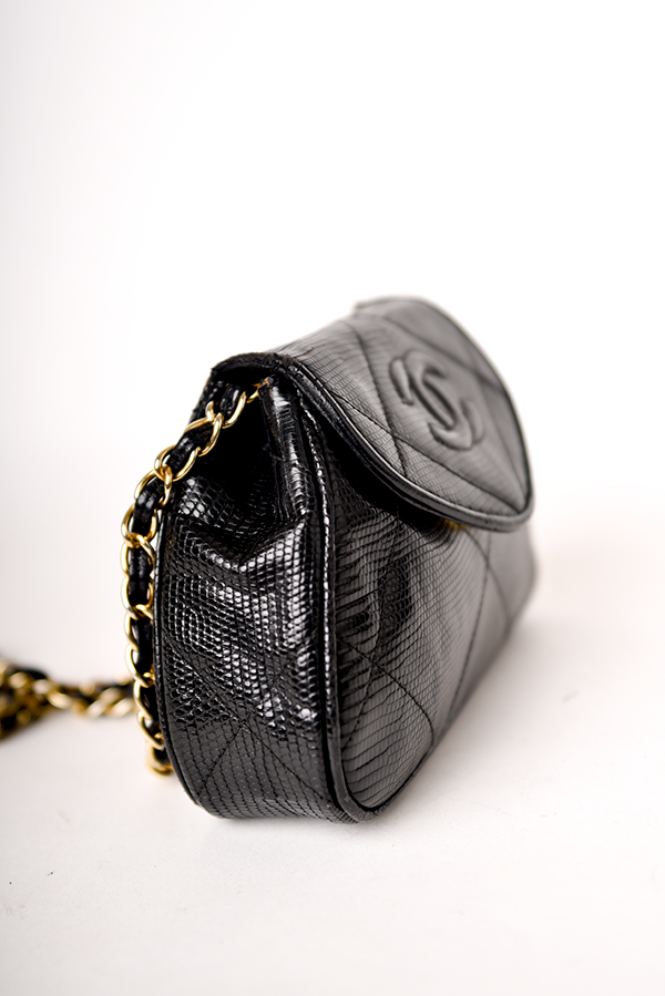 Vintage Crossbody Lizard Bag