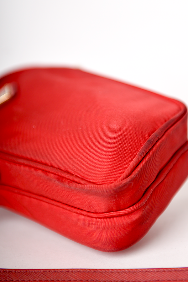 Tessuto Double Zip Phone Case Crossbody Bag