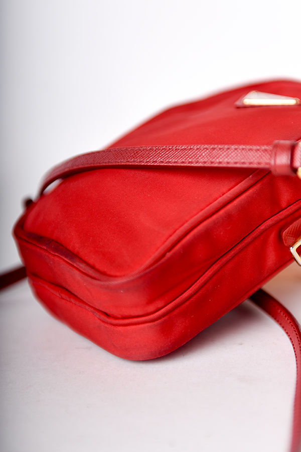 Tessuto Double Zip Phone Case Crossbody Bag