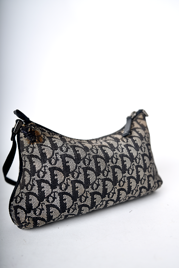 Oblique Logo Canvas Shoulder Bag
