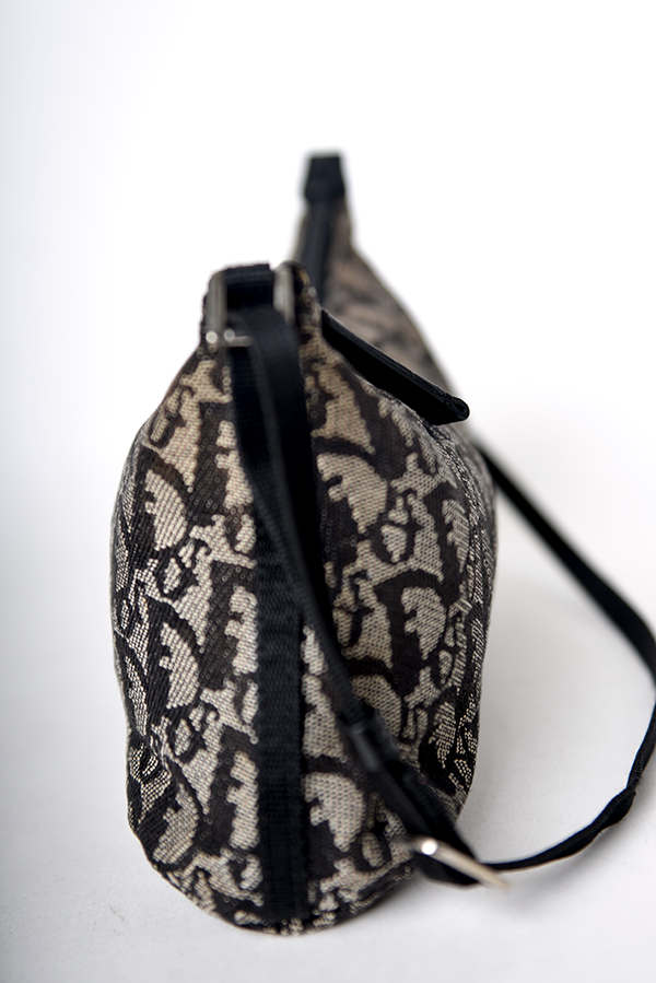 Oblique Logo Canvas Shoulder Bag