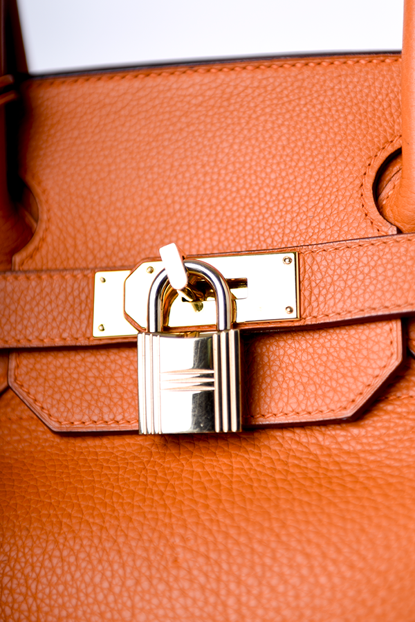 Orange Clemence JPG Shoulder Birkin 42