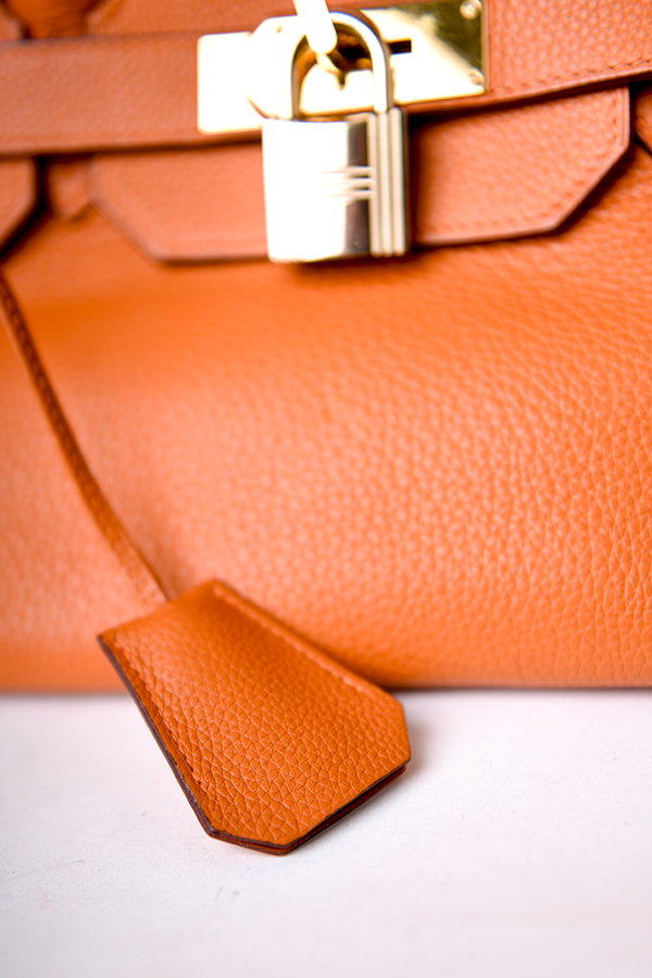 Orange Clemence JPG Shoulder Birkin 42
