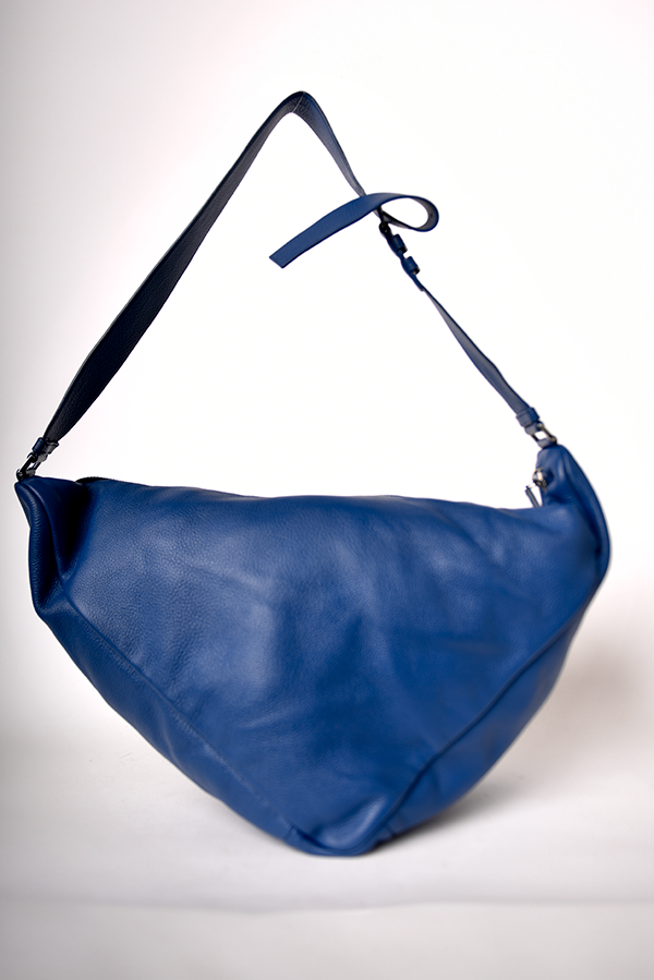 Oversized Vitello Daino Triangle Bag