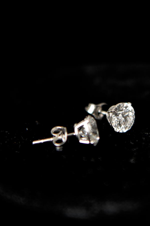 Round Diamond Solitaire Stud Earrings (3.04 CTW)