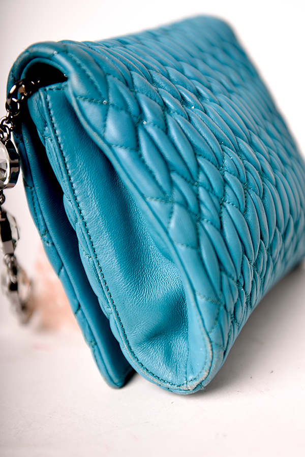 Nappa Matelassé Crystal Crossbody Bag