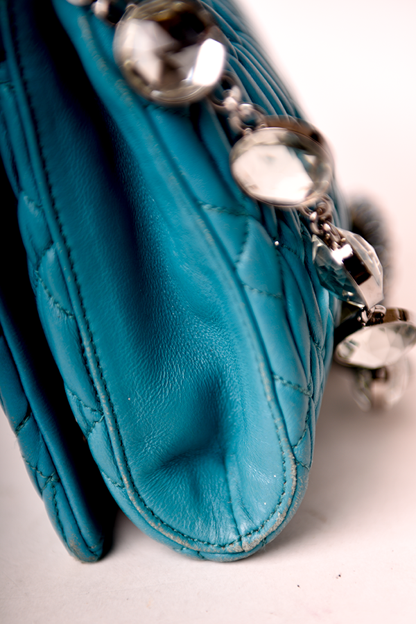 Nappa Matelassé Crystal Crossbody Bag