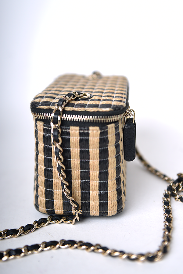Raffia Vanity Bag