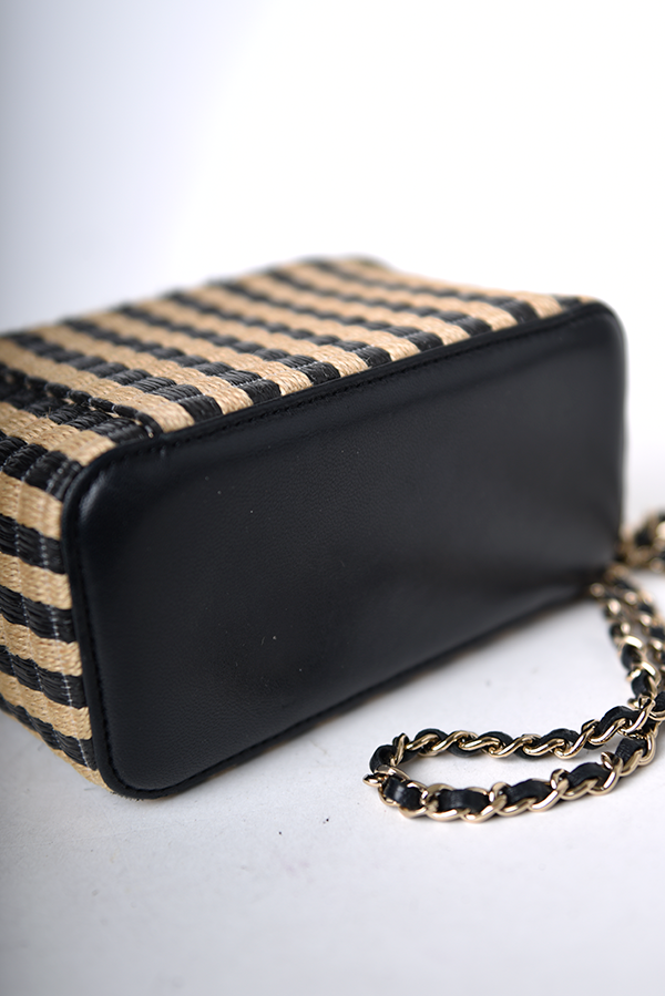 Raffia Vanity Bag