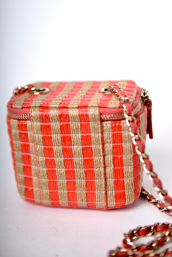 Raffia Vanity Bag