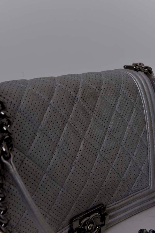 Perforated Boy Bag on Chain