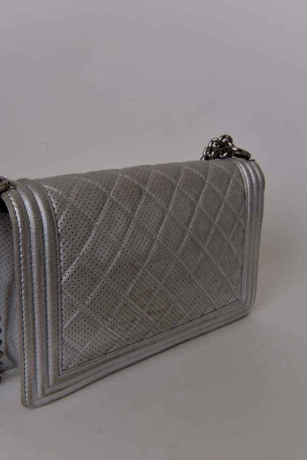 Perforated Boy Bag on Chain