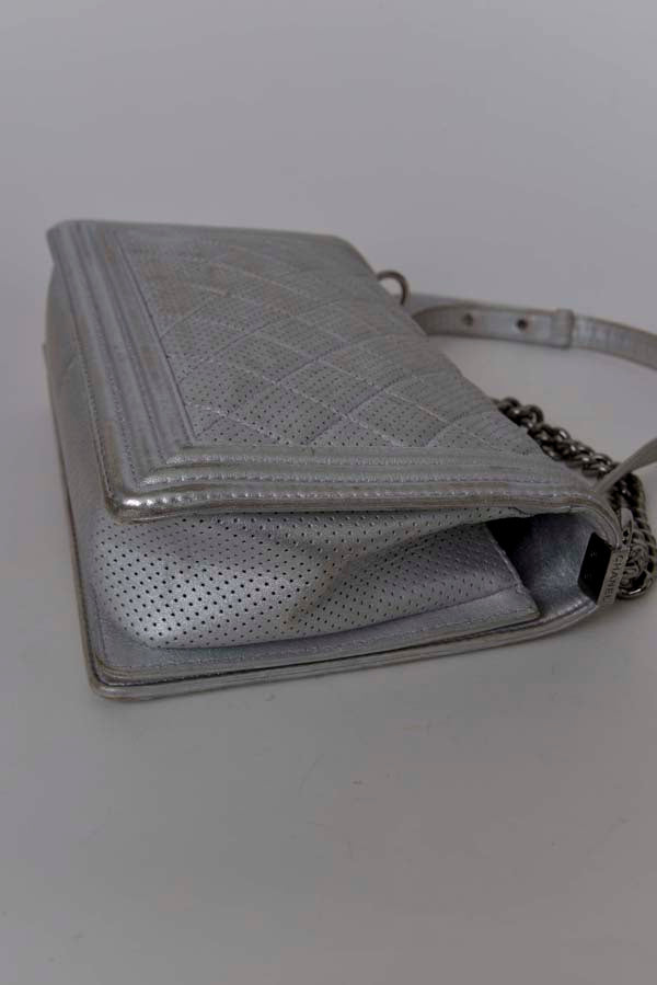 Perforated Boy Bag on Chain