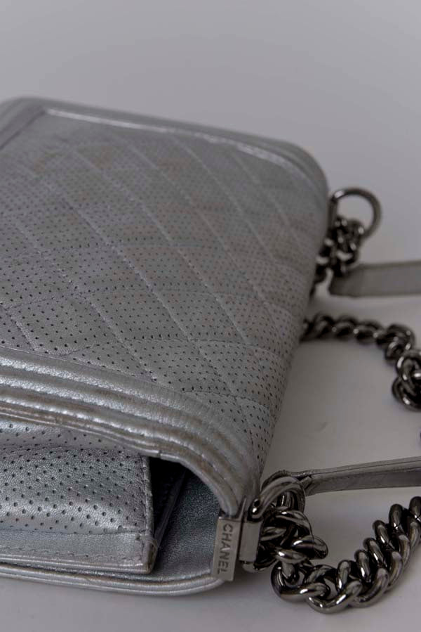 Perforated Boy Bag on Chain
