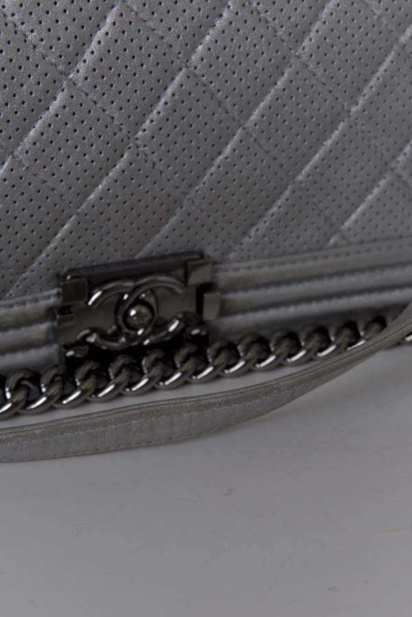 Perforated Boy Bag on Chain