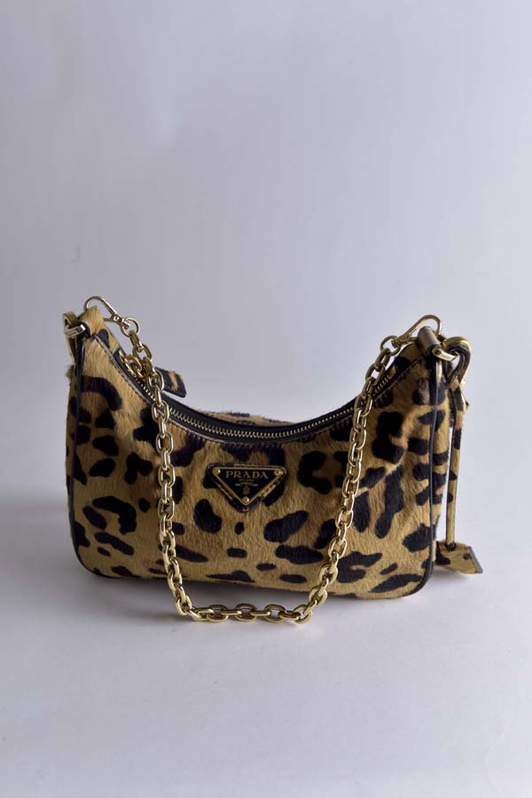 Re-Edition Pony Hair Shoulder Bag