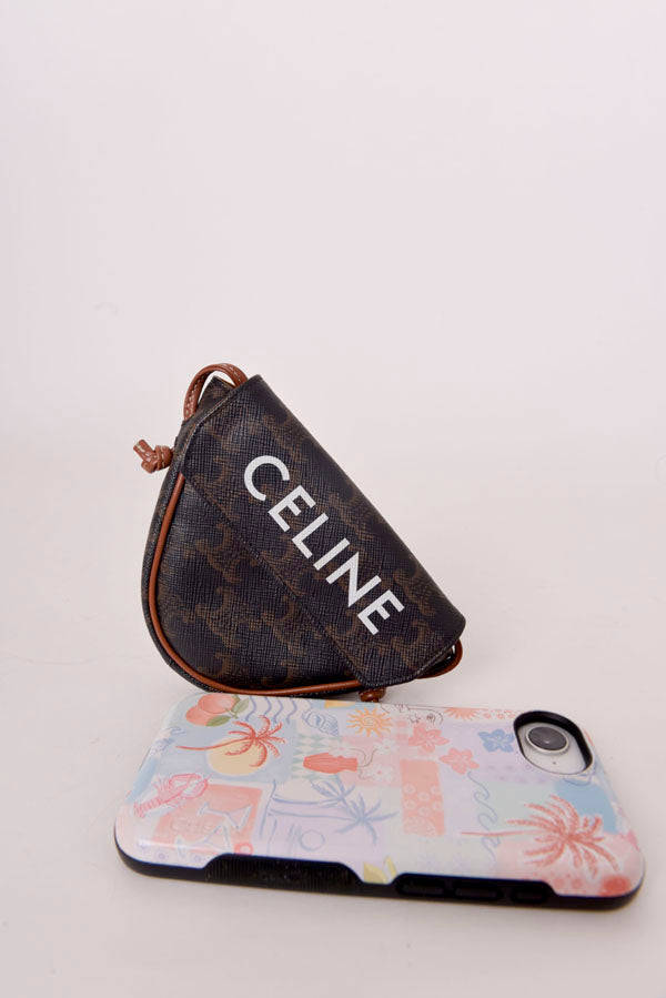 Mini Triomphe Triangle Crossbody Bag