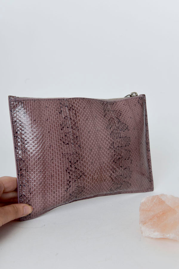 Snakeskin Cassandre Pouch