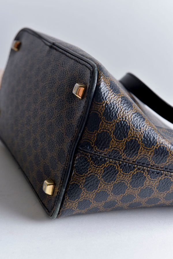 Macadam Pattern Handbag