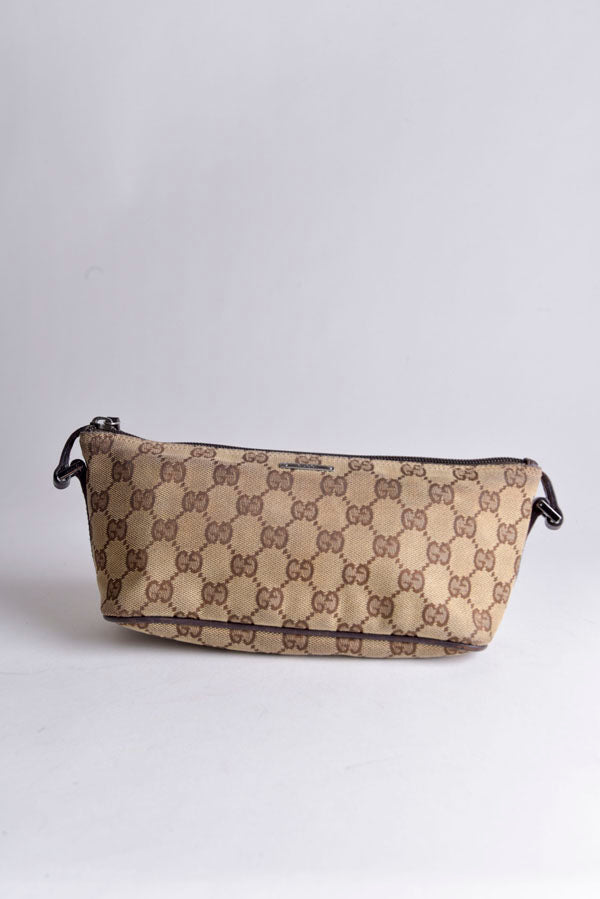 GG Canvas Boat Pochette