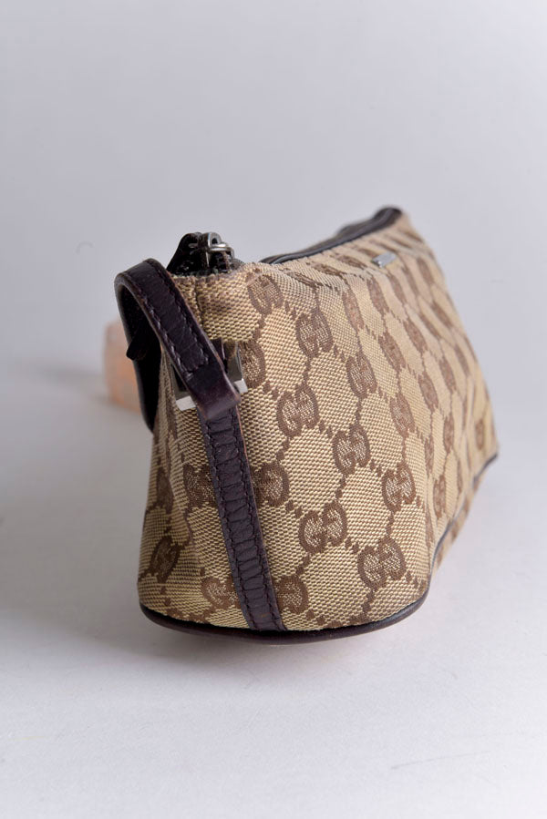 GG Canvas Boat Pochette