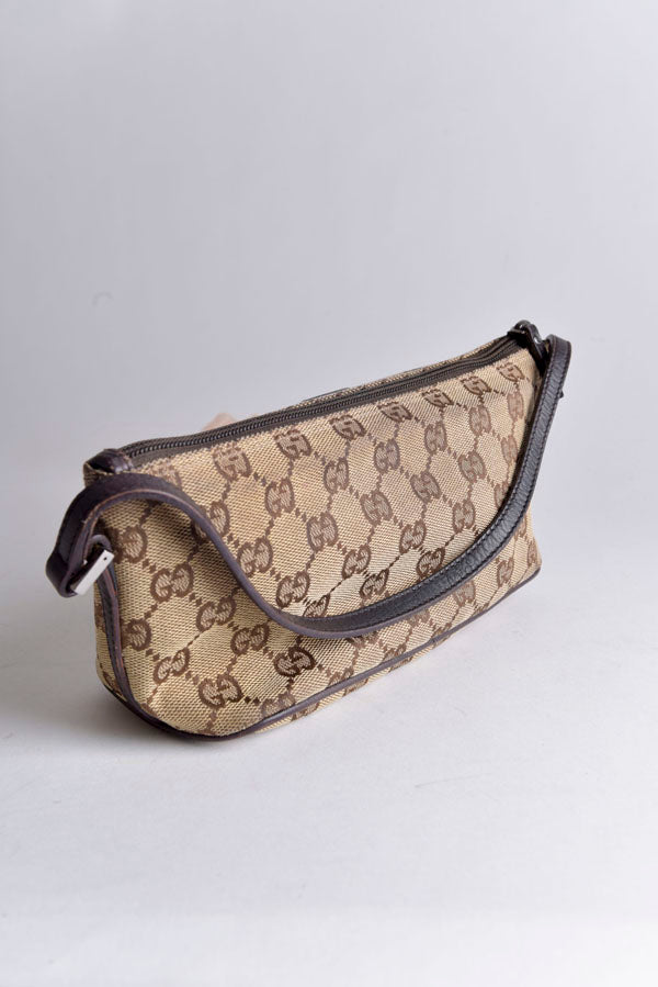 GG Canvas Boat Pochette