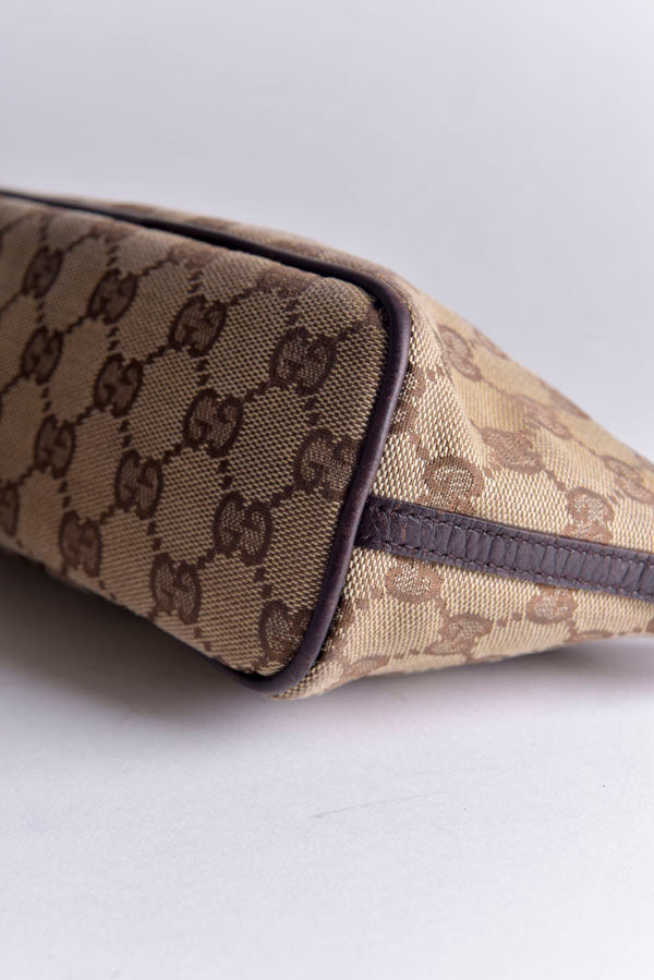 GG Canvas Boat Pochette