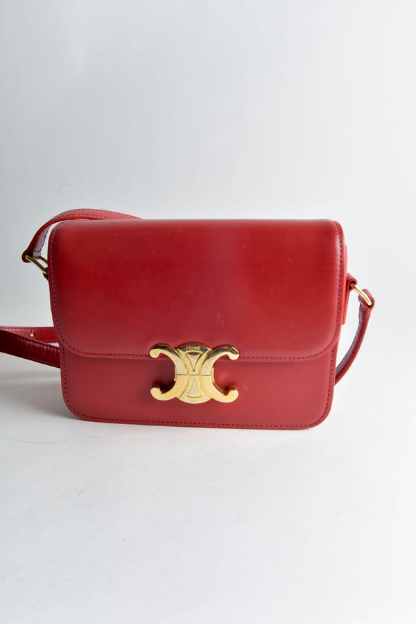 Calfskin Triomphe Shoulder Bag