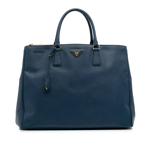 Extra Large Saffiano Lux Galleria Double Zip Tote