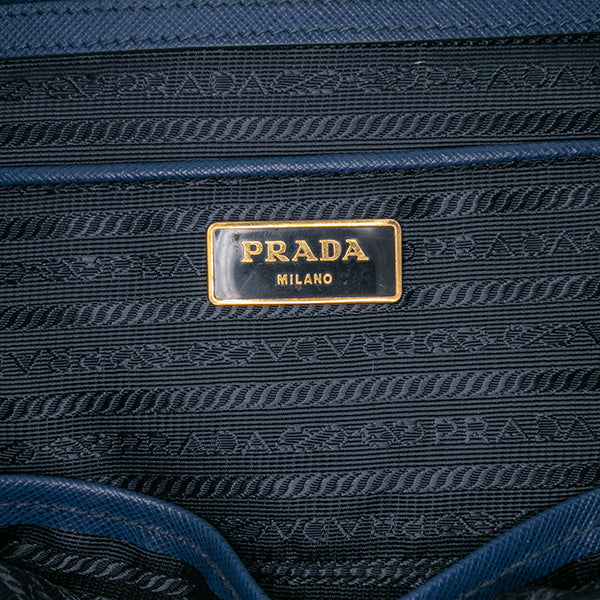 Extra Large Saffiano Lux Galleria Double Zip Tote