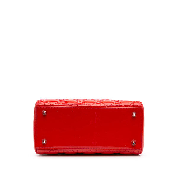 Medium Patent Cannage Lady Dior