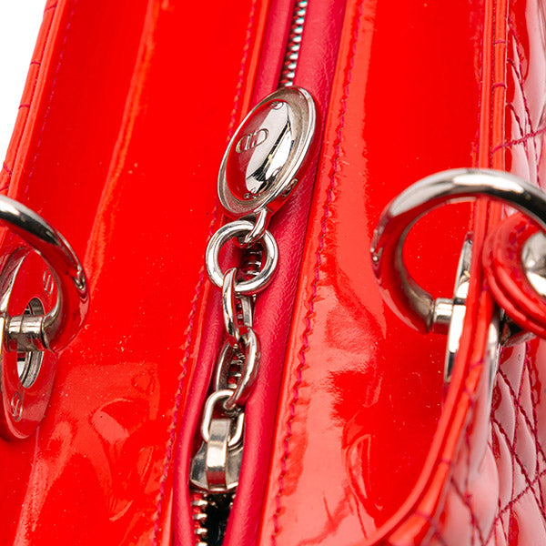 Medium Patent Cannage Lady Dior