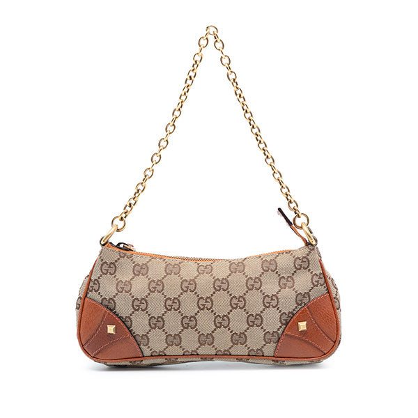 GG Canvas Nailhead Shoulder Bag