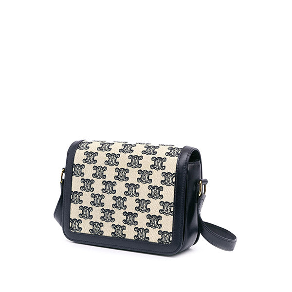 Teen Embroidered Canvas and Calfskin Triomphe Crossbody