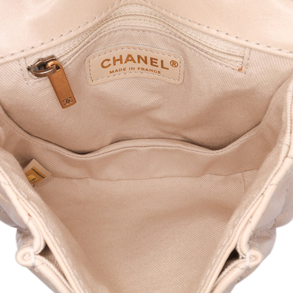 Small Aged Calfskin Bubble CC Flap