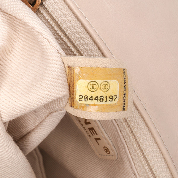 Small Aged Calfskin Bubble CC Flap